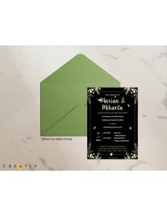 Invitatie de nunta Black...