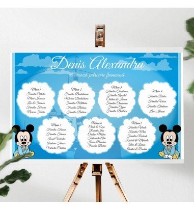 Opis - asezare la mese Mickey