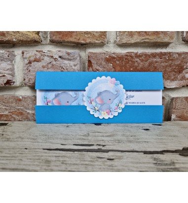 Invitatie de botez elefantel 612