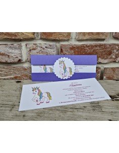 Invitatie de botez unicorn 608