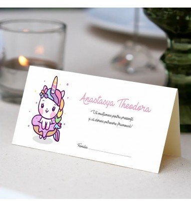 Plic pentru bani de botez unicorn 90019