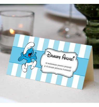 Plic pentru bani de botez Strumf 90024