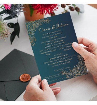 Invitatie de nunta Navy