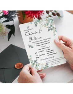 Invitatie de nunta New Leaf