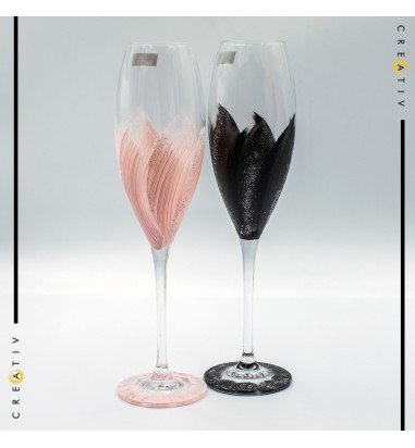 Pahare de sampanie pentru miri sau...