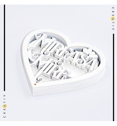 Cutie pentru verighete inima gravata...