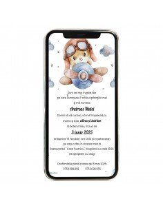 Invitatie digitala de botez...