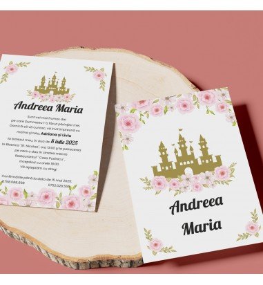 Invitatie de botez castel
