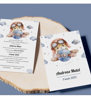 Invitatie de botez pilot