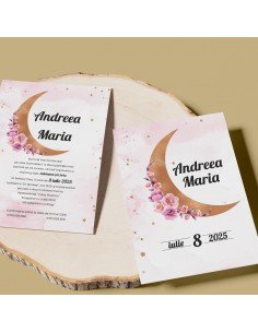 Invitatie de botez Luna