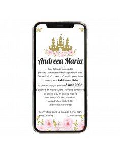 Invitatie digitala de botez...