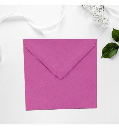 Plic patrat Roz bombon 130 x 130 mm
