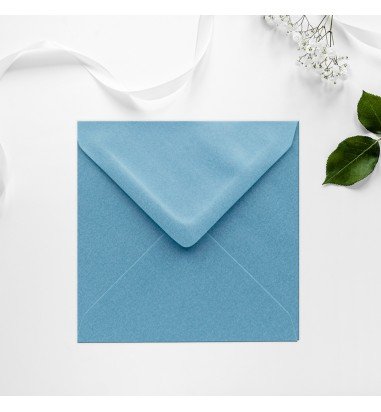 Plic patrat Albastru sidefat 130 x...