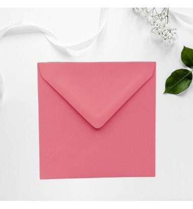 Plic patrat Roz trandafiriu 130 x 130 mm