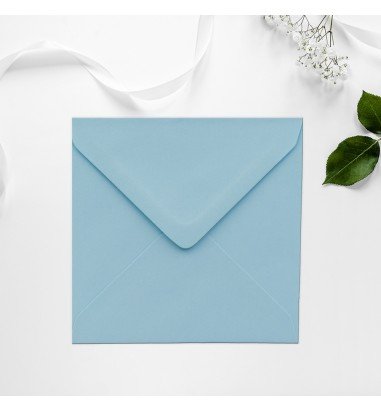 Plic patrat Albastru pastel 155 x 155 mm