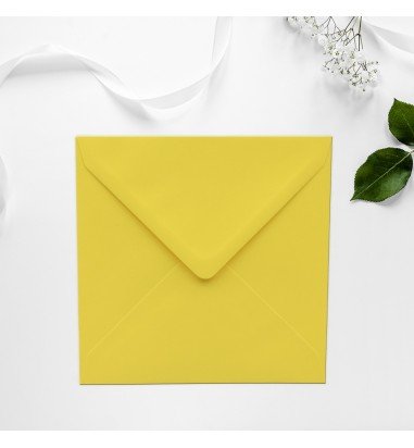 Plic patrat Galben 155 x 155 mm