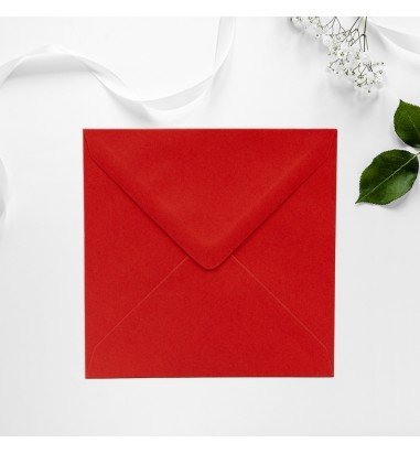 Plic patrat Rosu 155 x 155 mm