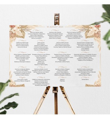 Opis - asezare la mese pampas 4223