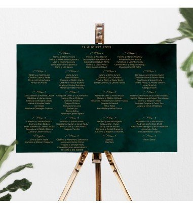 Opis - asezare la mese DEEP GREEN 500266