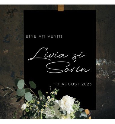 Opis - asezare la mese simpli black...