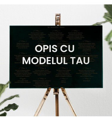 Opis - asezare la mese cu modelul tău