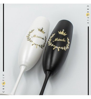 Pahare de sampanie pentru miri auriu