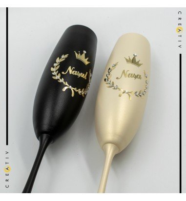 Pahare de sampanie pentru nasi auriu