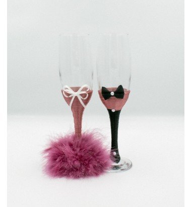 Pahare de sampanie pentru miri sau...