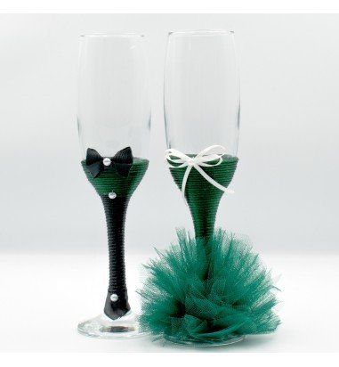 Pahare de sampanie pentru miri sau...