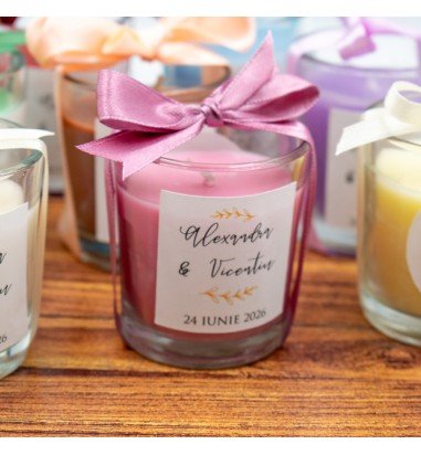 Marturie lumânare parfumata in...