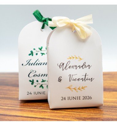 Marturie cutie cu panglica