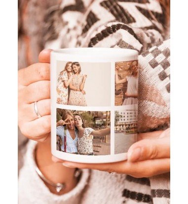 Cana personalizata cu 6 fotografii