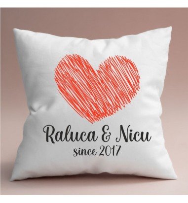 Perna personalizata inima