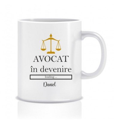 Cana personalizata Avocat