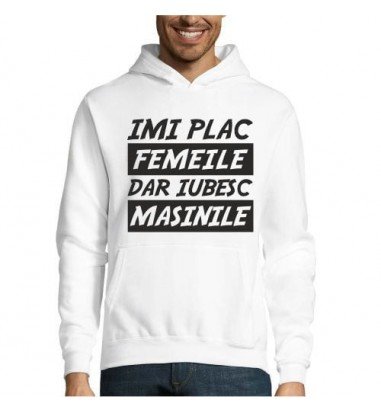 Hanorac personalizat Iubesc masinile