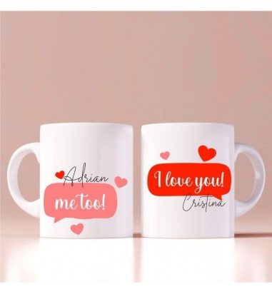 Set de doua cani personalizate...