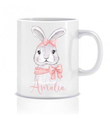 Cana personalizata cu nume iepuras III