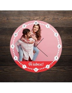 Ceas personalizat rotund cu...