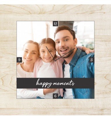 Ceas personalizat patrat cu 1...