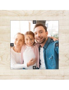 Ceas personalizat pătrat cu...