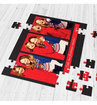 Puzzle personalizat cu 3 fotografii...