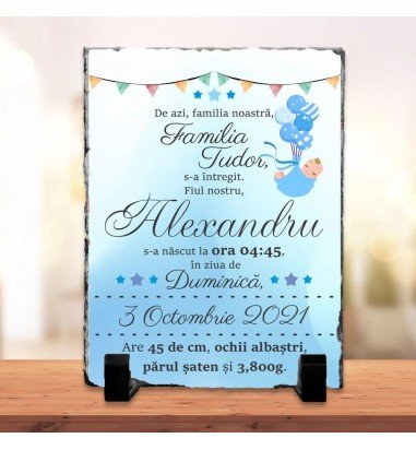 Piatra personalizata pentru nou...