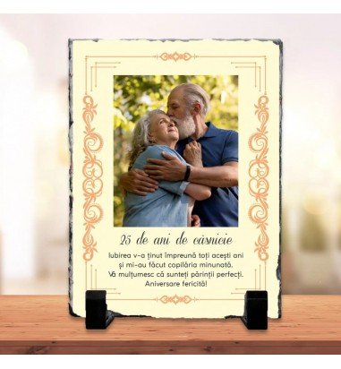 Piatra personalizata pentru 25 de ani...