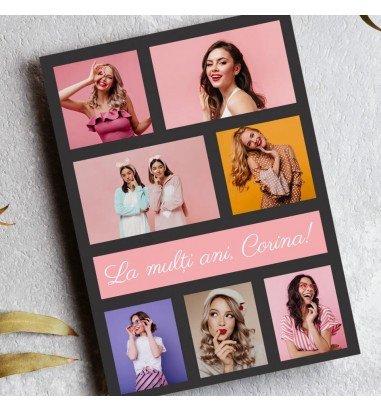 Felicitare personalizata cu 7...