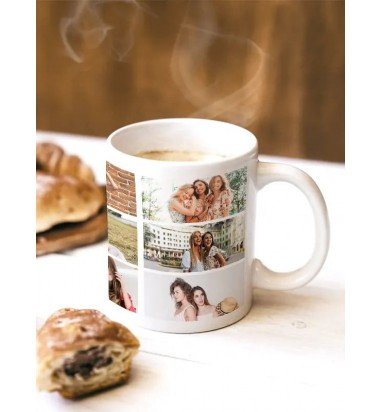 Cana personalizata cu 9 fotografii...