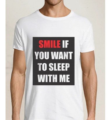 Tricou personalizat Smile if you want me