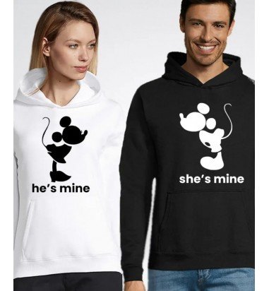 Hanorace de cuplu personalizate