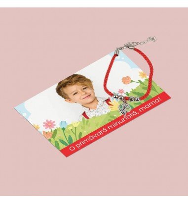 Martisor personalizat cu mesaj si o...