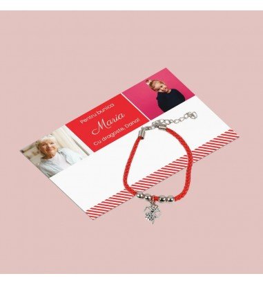 Martisor personalizat cu mesaj si...