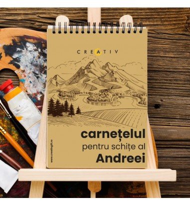 Notebook personalizat pentru schite